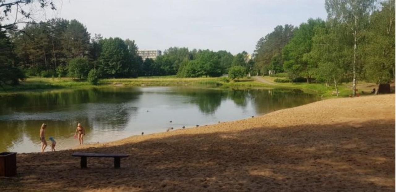 דרוסקינינקאי Garden Studio By The Lake With Air-Con And Infrasauna מראה חיצוני תמונה